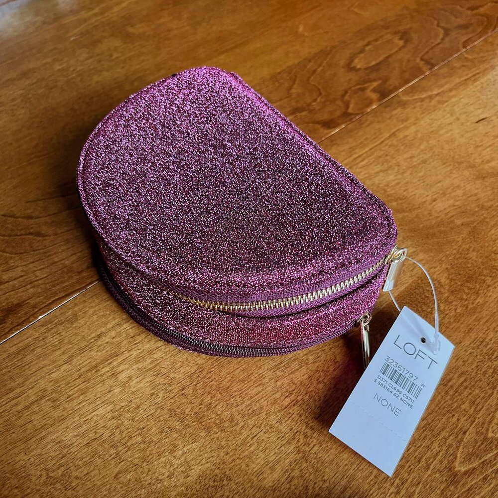Loft sparkle jewelry case NWT